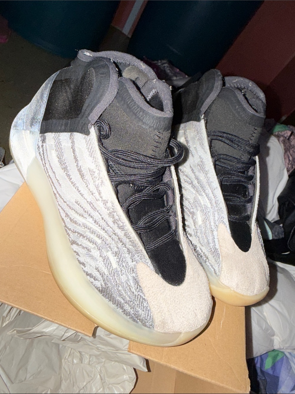 adidas Men's Sneakers in Gray, Black, Cream